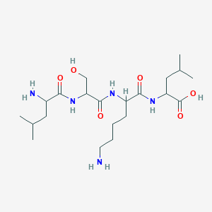 molecular formula C21H41N5O6 B12117544 H-DL-Leu-DL-Ser-DL-Lys-DL-Leu-OH 