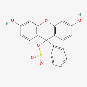 molecular formula C19H12O6S B1211757 磺基荧光素 CAS No. 4424-03-7