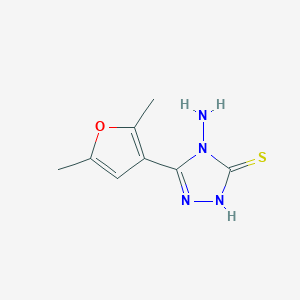 4-Amino-5-(2,5-dimethyl-furan-3-yl)-4H-[1,2,4]triazole-3-thiol