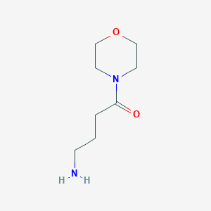 molecular formula C8H16N2O2 B12117606 4-Amino-1-morpholin-4-yl-butan-1-one 