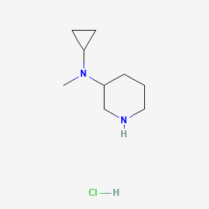 molecular formula C9H19ClN2 B12117621 N-cyclopropyl-N-methylpiperidin-3-amine;hydrochloride 