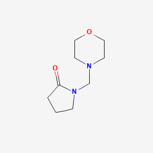 molecular formula C9H16N2O2 B12117630 2-Pyrrolidinone, 1-(4-morpholinylmethyl)- CAS No. 34609-03-5