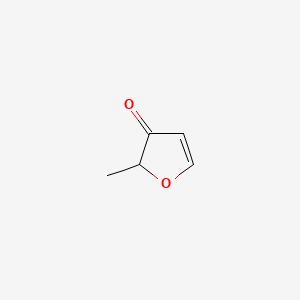 molecular formula C5H6O2 B12117640 2-methyl-3(2H)-furanone CAS No. 41763-99-9