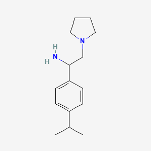 1-Pyrrolidineethanamine, alpha-[4-(1-methylethyl)phenyl]-