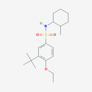 {[3-(Tert-butyl)-4-ethoxyphenyl]sulfonyl}(2-methylcyclohexyl)amine