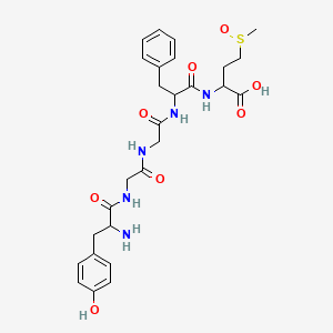 molecular formula C27H35N5O8S B12117748 H-DL-Tyr-Gly-Gly-DL-Phe-DL-Met(O)-OH 