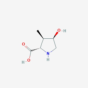 molecular formula C6H11NO3 B12117770 (3R,4R)-4-hydroxy-3-methyl-L-proline 