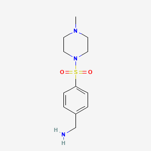 (4-((4-Methylpiperazin-1-yl)sulfonyl)phenyl)methanamine