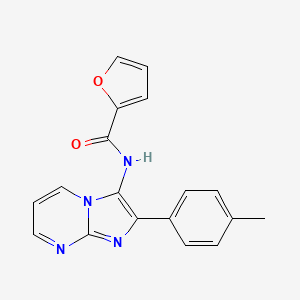 N-[2-(4-methylphenyl)imidazo[1,2-a]pyrimidin-3-yl]furan-2-carboxamide