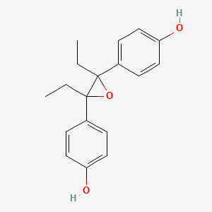 molecular formula C18H20O3 B1211782 α,α'-二乙基-α,α'-环氧双苄基-4,4'-二醇 CAS No. 6052-82-0