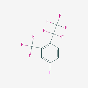 4-Iodo-1-pentafluoroethyl-2-trifluoromethylbenzene