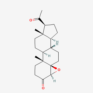 molecular formula C21H30O3 B1211784 4beta,5beta-Epoxypregnane-3,20-dione CAS No. 17597-24-9