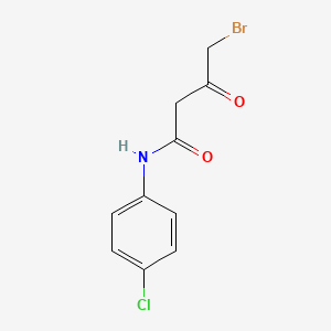 molecular formula C10H9BrClNO2 B12117840 4-bromo-N-(4-chlorophenyl)-3-oxobutanamide 