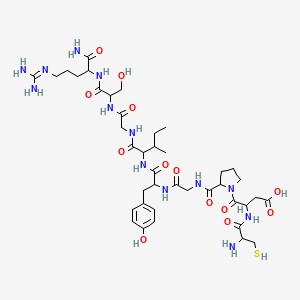 H-DL-Cys-DL-Asp-DL-Pro-Gly-DL-Tyr-DL-xiIle-Gly-DL-Ser-DL-Arg-NH2