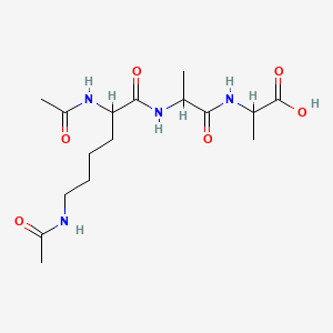 (R)-2-((R)-2-((S)-2,6-Diacetamidohexanamido)propanamido)propanoic acid