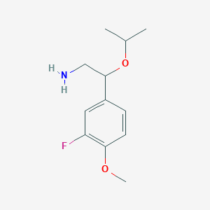 2-(3-Fluoro-4-methoxyphenyl)-2-isopropoxyethanamine