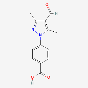 4-(4-Formyl-3,5-dimethyl-1H-pyrazol-1-yl)benzoic acid