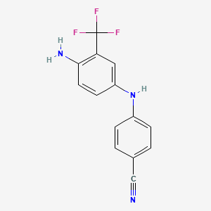 Benzonitrile, 4-[[4-amino-3-(trifluoromethyl)phenyl]amino]-