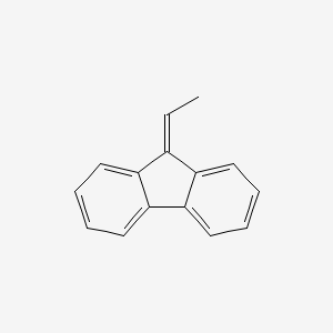 molecular formula C15H12 B12118071 9H-Fluorene, 9-ethylidene- CAS No. 7151-64-6