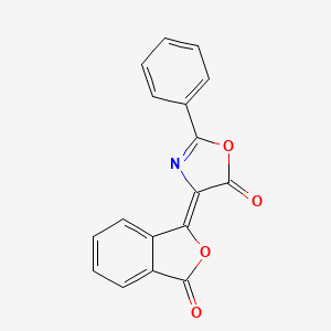 (4E)-4-(3-oxo-2-benzofuran-1(3H)-ylidene)-2-phenyl-1,3-oxazol-5(4H)-one