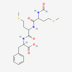 molecular formula C20H29N3O5S2 B12118092 For-met-met-Phe-OH 