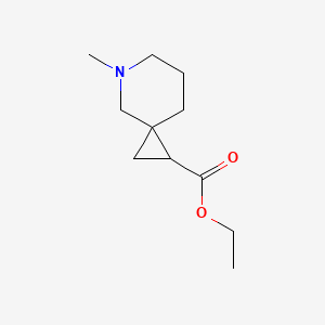 molecular formula C11H19NO2 B12118108 Ethyl 5-methyl-5-azaspiro[2.5]octane-1-carboxylate 