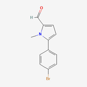 molecular formula C12H10BrNO B12118112 5-(4-bromophenyl)-1-methyl-1H-pyrrole-2-carbaldehyde CAS No. 912763-22-5