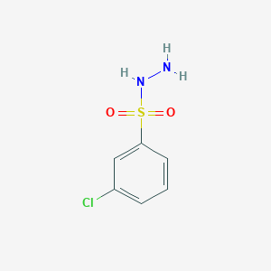 molecular formula C6H7ClN2O2S B12118151 Benzenesulfonic acid, 3-chloro-, hydrazide CAS No. 53516-97-5