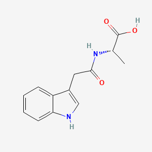 molecular formula C13H14N2O3 B1211819 N-(3-インドリルアセチル)-L-アラニン CAS No. 57105-39-2