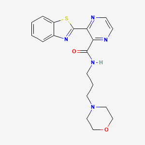 3-(1,3-benzothiazol-2-yl)-N-[3-(morpholin-4-yl)propyl]pyrazine-2-carboxamide