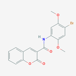 molecular formula C18H14BrNO5 B12118249 C18H14BrNO5 