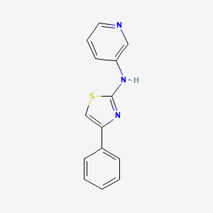 molecular formula C14H11N3S B1211829 4-phenyl-N-(3-pyridinyl)-2-thiazolamine 