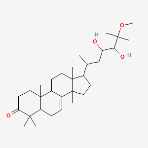 molecular formula C31H52O4 B12118306 (23R,24S)-23,24-Dihydroxy-25-methoxy-5alpha-tirucall-7-en-3-one 