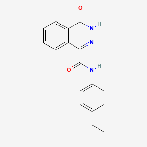 molecular formula C17H15N3O2 B1211831 N-(4-ethylphenyl)-4-oxo-3H-phthalazine-1-carboxamide 