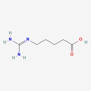 molecular formula C6H13N3O2 B1211841 δ-гуанидиновалериановая кислота CAS No. 462-93-1
