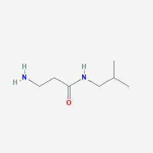 molecular formula C7H16N2O B12118522 3-amino-N-(2-methylpropyl)propanamide 