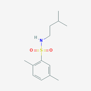 2,5-dimethyl-N-(3-methylbutyl)benzene-1-sulfonamide