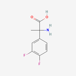 molecular formula C9H9F2NO2 B12118560 2-Amino-2-(3,4-difluorophenyl)propanoic acid 