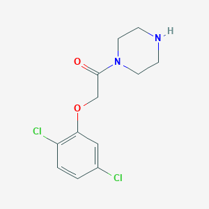 molecular formula C12H14Cl2N2O2 B12118565 2-(2,5-Dichlorophenoxy)-1-(piperazin-1-yl)ethan-1-one 