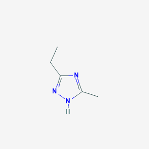 molecular formula C5H9N3 B12118570 3-Methyl-5-ethyl-1H-1,2,4-triazole 