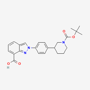 (S)-2-(4-(1-(tert-Butoxycarbonyl)piperidin-3-yl)phenyl)-2H-indazole-7-carboxylic acid