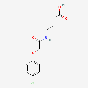 4-[2-(4-Chlorophenoxy)acetamido]butanoic acid