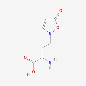 molecular formula C7H10N2O4 B1211863 2-Amino-4-(5-oxo-1,2-oxazol-2-yl)butanoic acid CAS No. 52096-13-6