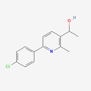 1-(6-(4-Chlorophenyl)-2-methylpyridin-3-yl)ethanol