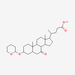 molecular formula C30H48O5 B12118644 3a-Tetrahydropyranyloxy-7-keto-5beta-cholan-24-oic acid 