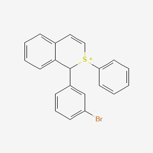 molecular formula C21H16BrS+ B1211866 1-(3-bromophenyl)-2-phenyl-1H-isothiochromen-2-ium CAS No. 55092-30-3