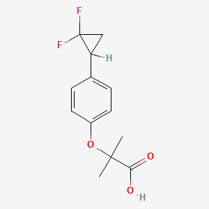 2-[4-(2,2-Difluorocyclopropyl)phenoxy]-2-methylpropanoic acid