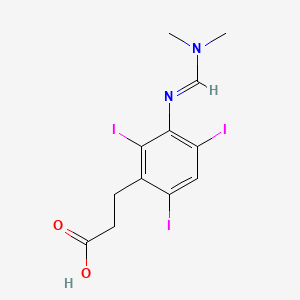 molecular formula C12H13I3N2O2 B1211876 Ipodate CAS No. 5587-89-3