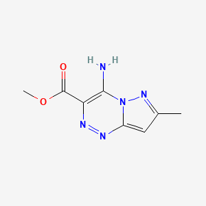 Pyrazolo[5,1-c][1,2,4]triazine-3-carboxylic acid, 4-amino-7-methyl-, methyl ester