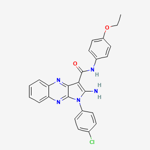 2-amino-1-(4-chlorophenyl)-N-(4-ethoxyphenyl)-1H-pyrrolo[2,3-b]quinoxaline-3-carboxamide